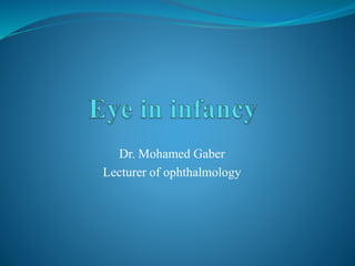 Dr. Mohamed Gaber
Lecturer of ophthalmology
 