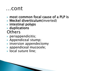 Inversion Intestine Pediatric intussusception final | PPTX