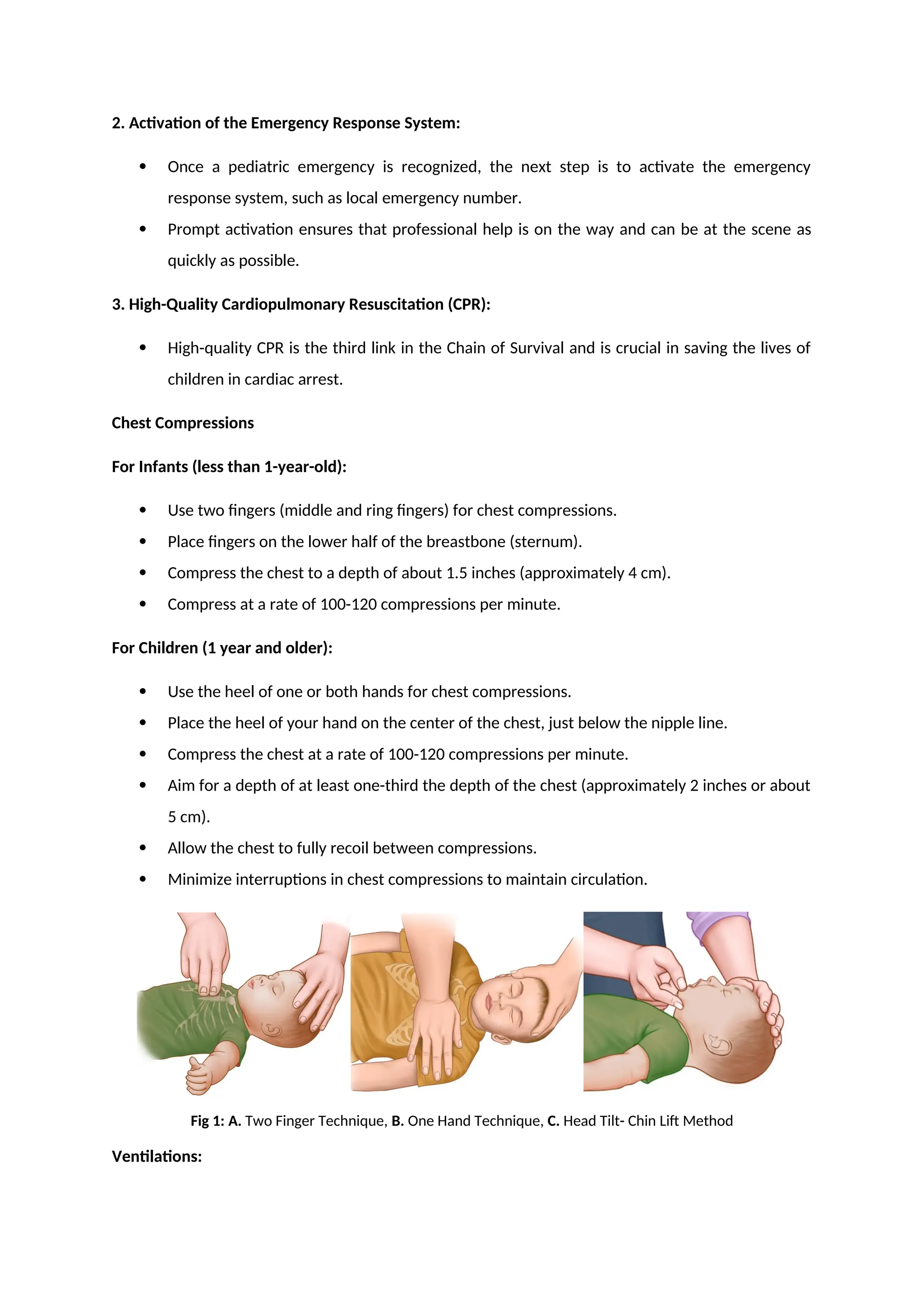 PEDIATRIC LIFE SUPPORT- CHAIN OF SURVIVAL.docx