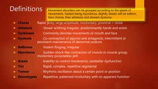 Pediatric movement disorders | PPTX