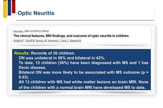 Pediatric multiple sclerosis | PDF