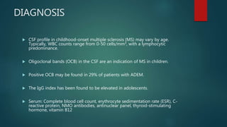 Pediatric multiple sclerosis | PPTX