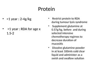 pediatric oncology112016 the benefit of optimal caloric and nutrient ...