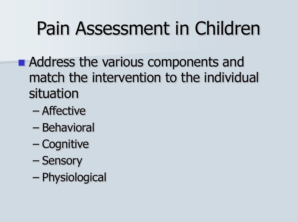 Pediatric Pain Management