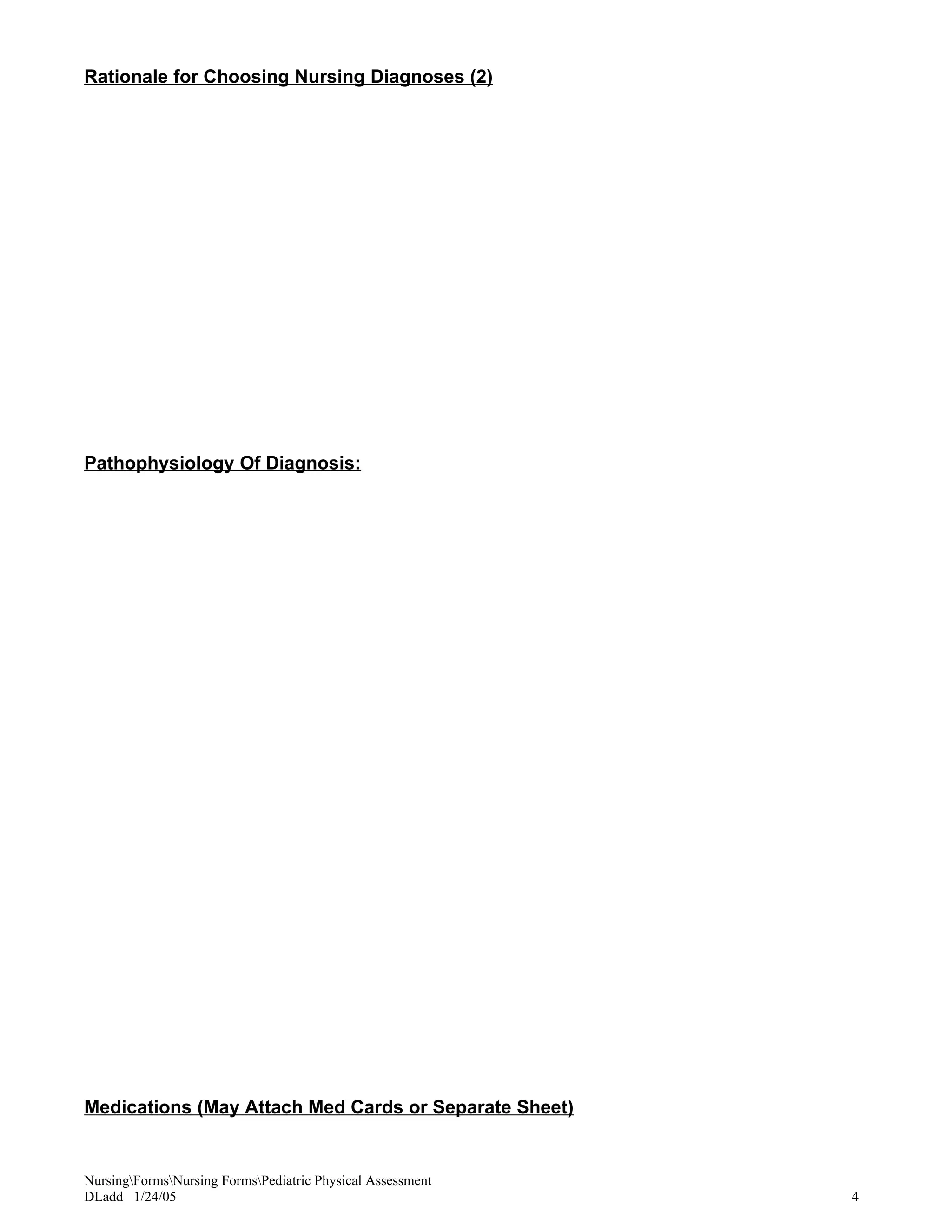 Pediatric Physical Assessment | DOC