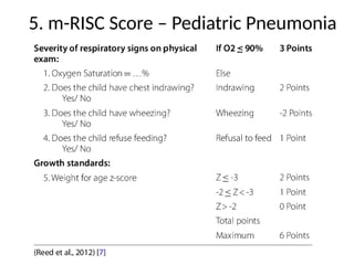Scor Risc Diagnosis and Severity Assessment of Pediatric Pneumonia Using RISC ...