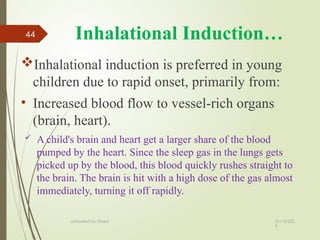 Inhalation Induction Pediatrics-I lecture note for medicine students year IV.pptx