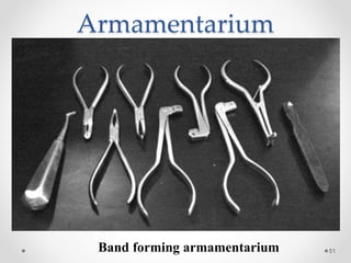 Armamentarium
51
Band forming armamentarium
 