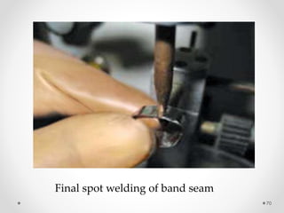 70
Final spot welding of band seam
 