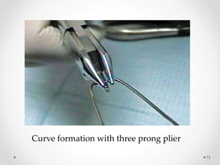 73
Curve formation with three prong plier
 