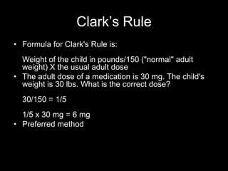 Pediatrics pharmacology | PPTX