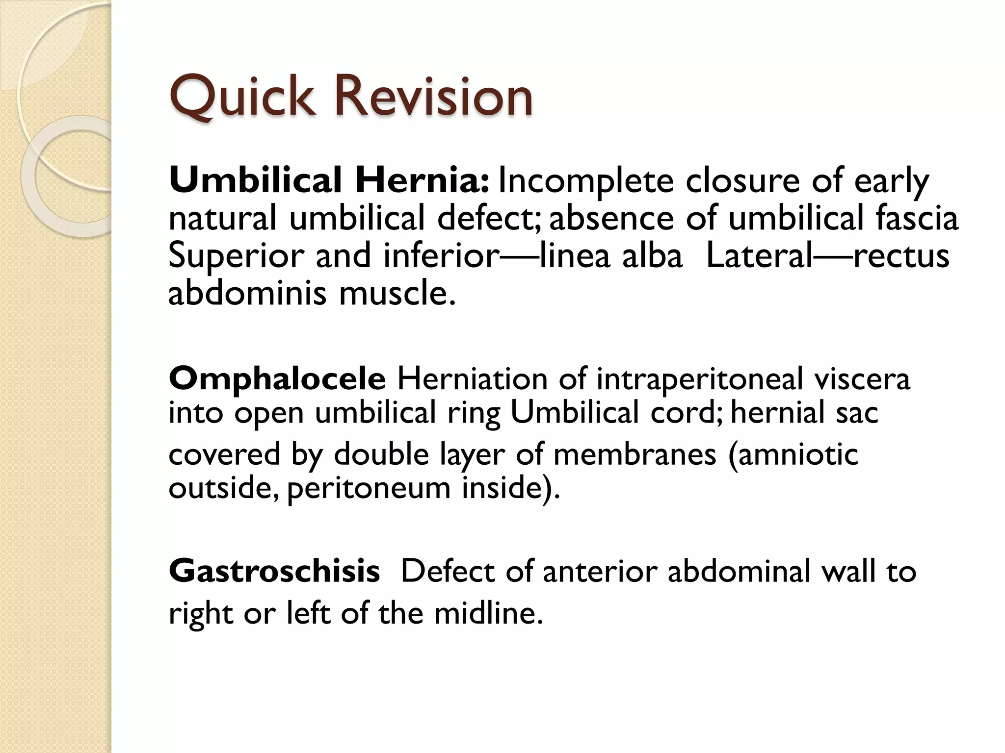 Congenital Anomalies of Anterior Abdominal wall By Dr Hatem Elgohary | PPTX