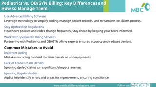 Pediatrics vs. OB_GYN Billing_ Key Differences and How to Manage Them.pptx