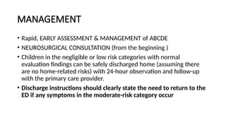 PEDIATRIC TRAUMA Age group wise and their management | PPTX