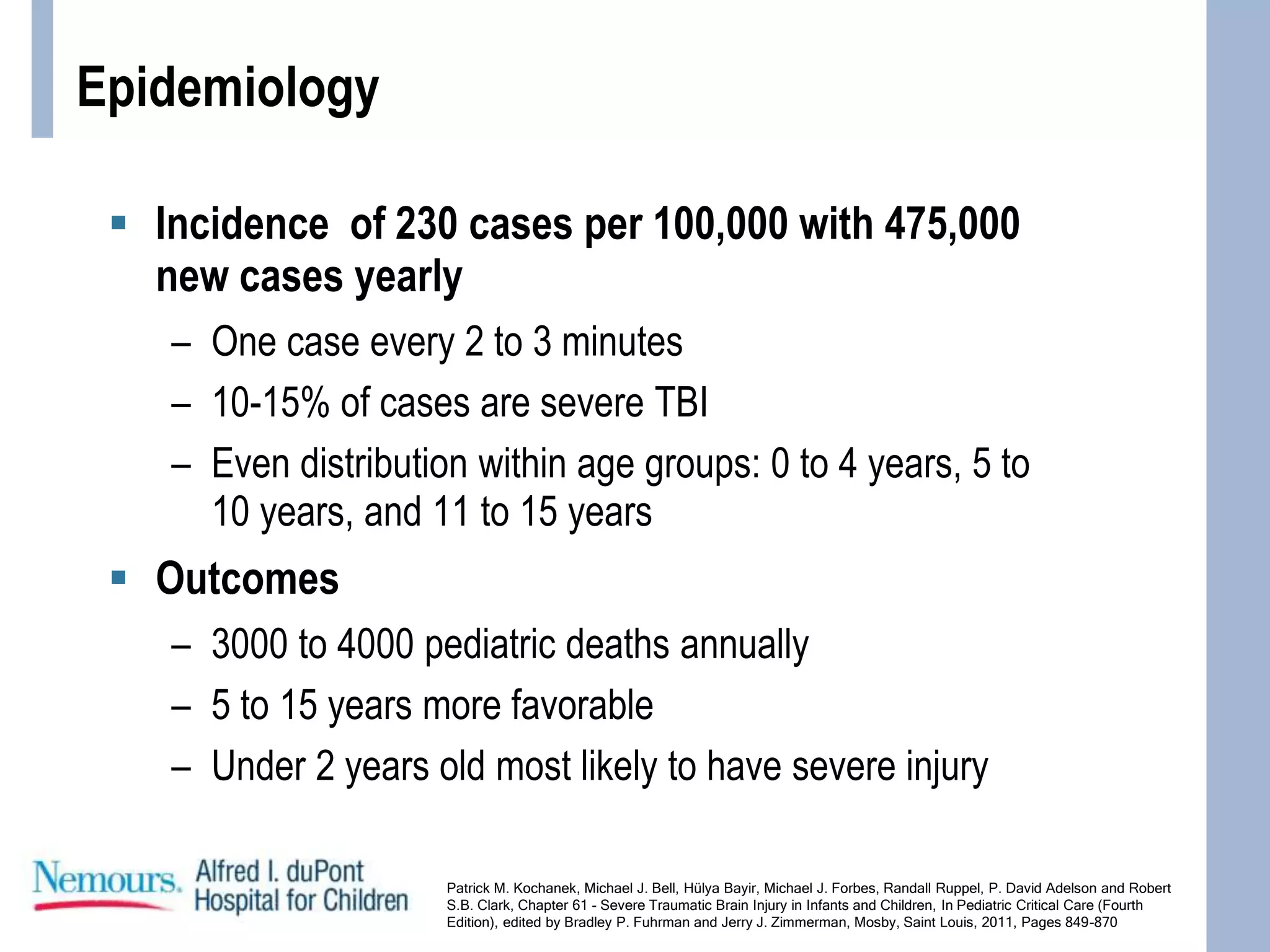 Pediatric traumatic brain injury presentation | PPT