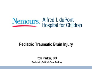 Pediatric traumatic brain injury presentation | PPT