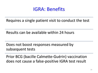 Igra Types Pediatric tuberculosis | PPTX