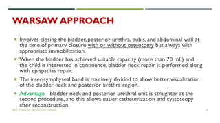 Pediatric urology:Bladder extrophy and Epispadias complex | PDF