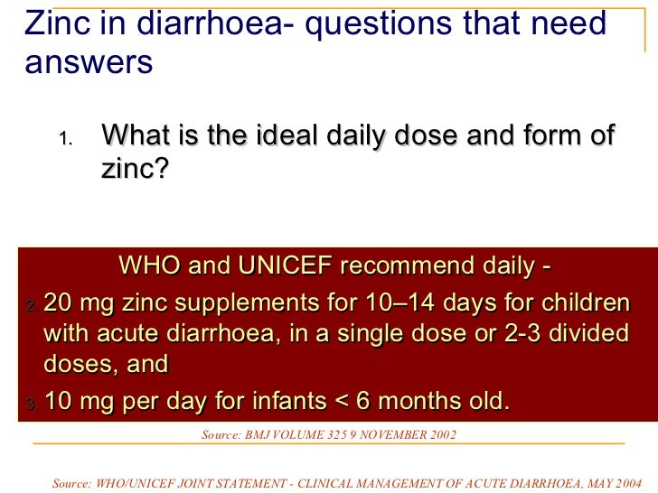Pediatric zinc