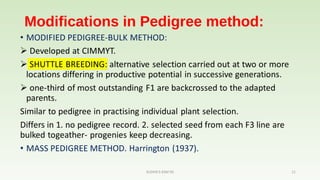 Pedigree and bulk sudha s | PPT