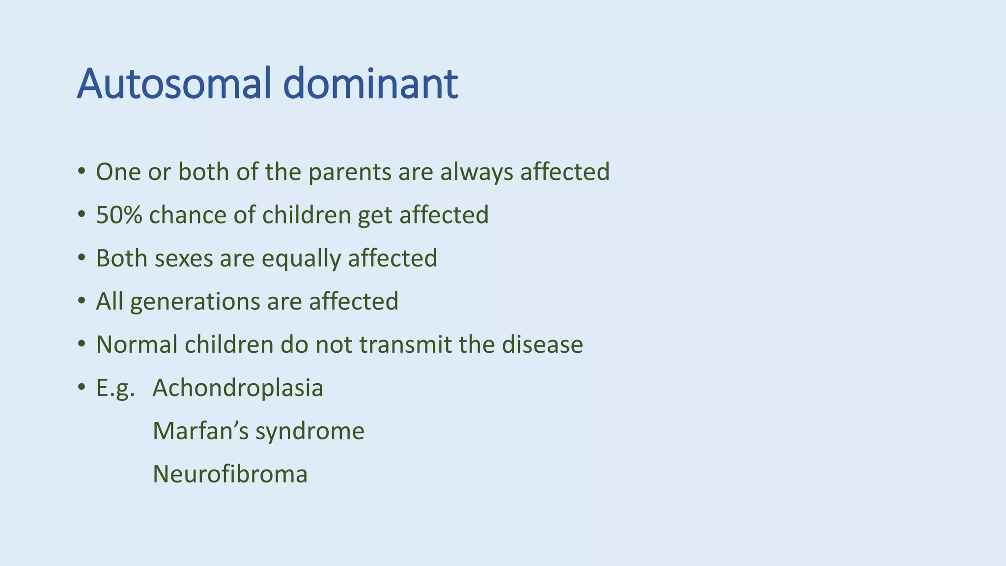 Pedigree chart & autosomal inheritance | PPTX