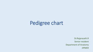 Pedigree chart
Dr.Rajprasath.R
Senior resident
Department of Anatomy
JIPMER
 