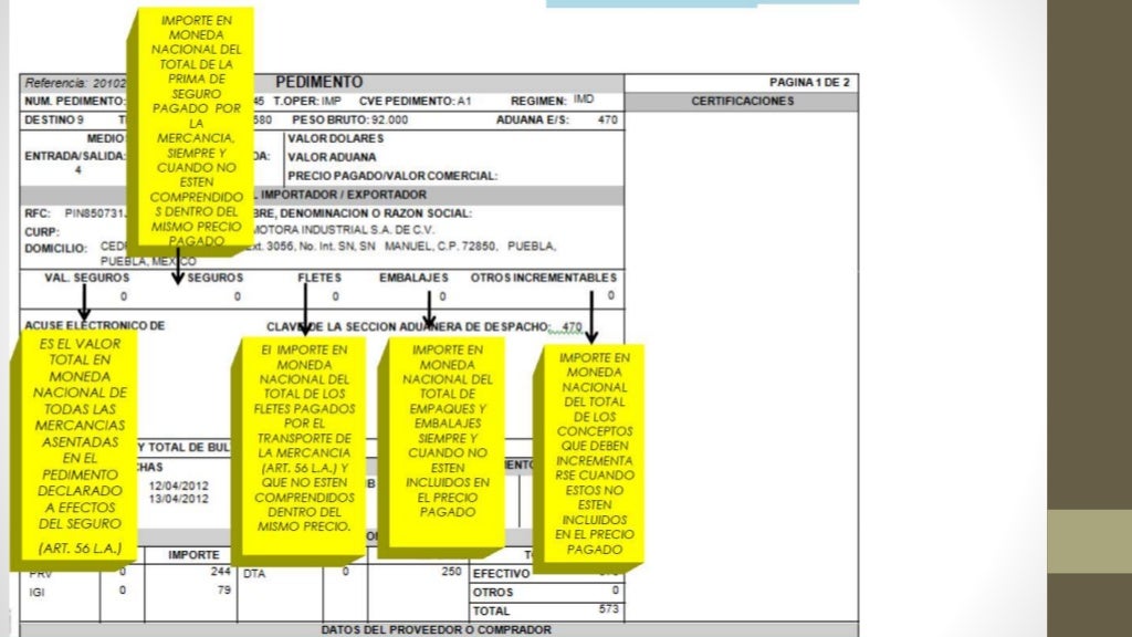 Tarea 24 Pedimento