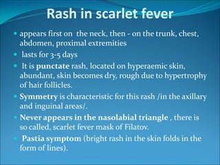 Scarlet Fever Rash Rch infectious diseases in children | PDF