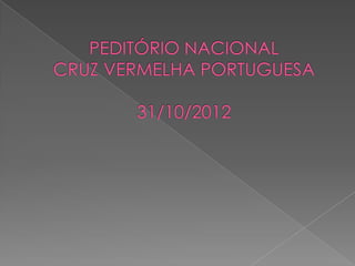 Peditório cruz vermelha