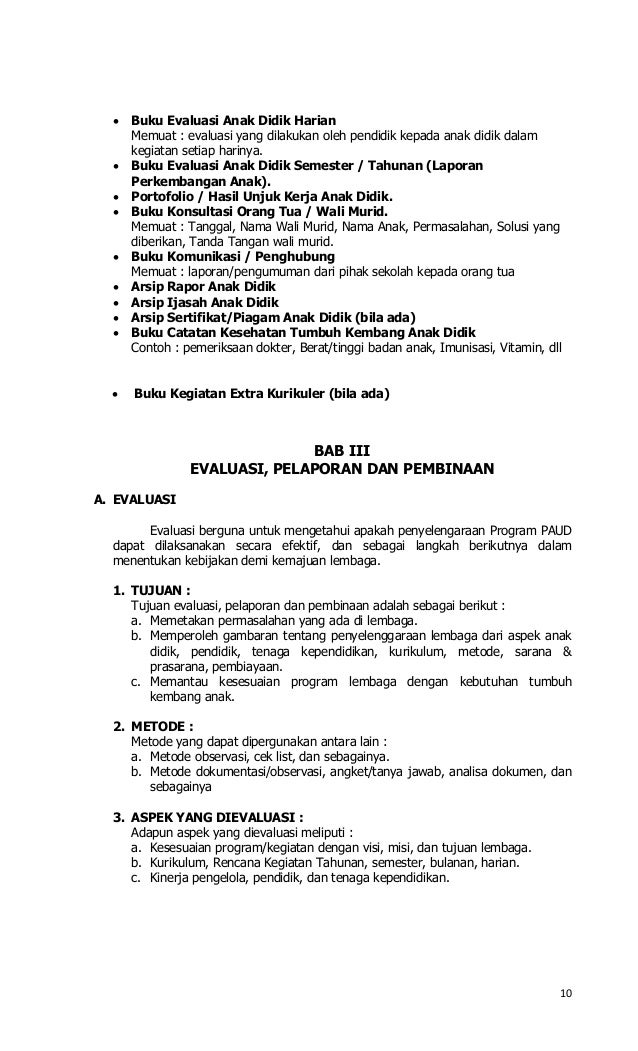 Pedoman administrasi-paud