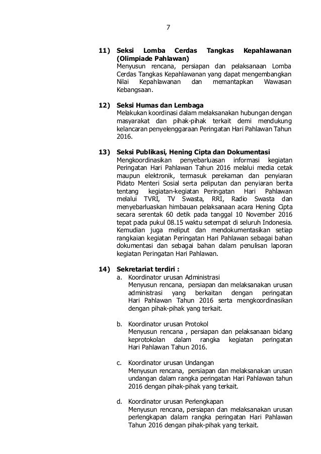 Pedoman Hari Pahlawan 2016