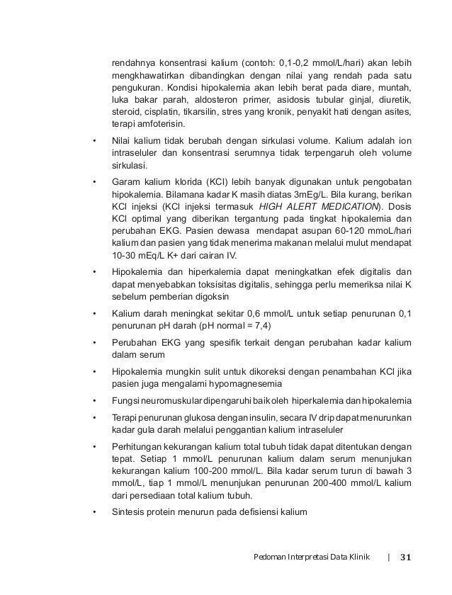 Pedoman Interpretasi Data Klinik