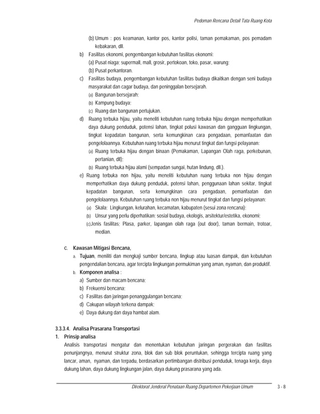 Pedoman Penyusunan Rdtr Kota Pdf