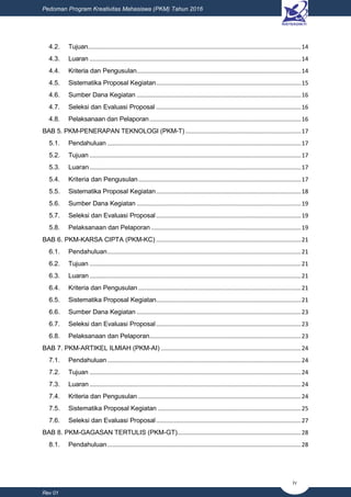 BUKU PANDUAN PKM 2016 OLEH RISTEKDIKTI | PDF