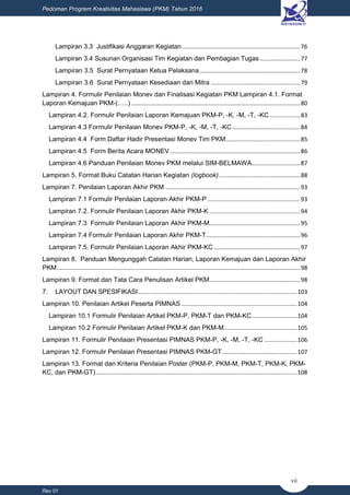 BUKU PANDUAN PKM 2016 OLEH RISTEKDIKTI | PDF