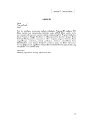 Pedoman Ta Ui  Sk Rektor 2008