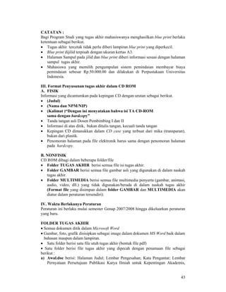 Pedoman Ta Ui  Sk Rektor 2008
