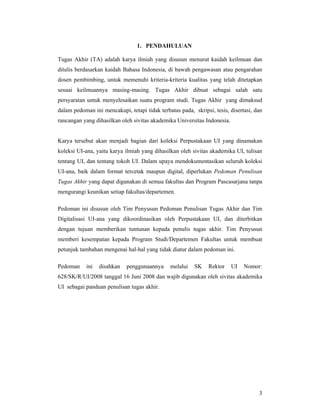 Pedoman Ta Ui  Sk Rektor 2008