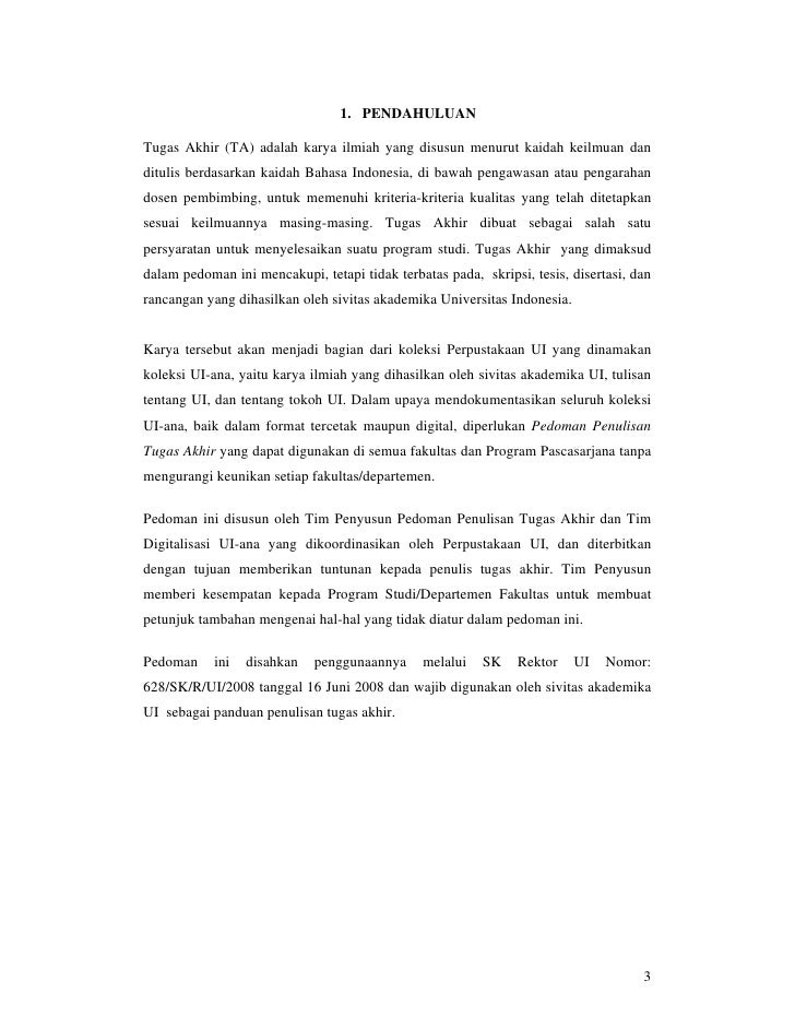 Pedoman Ta Ui Sk Rektor 2008