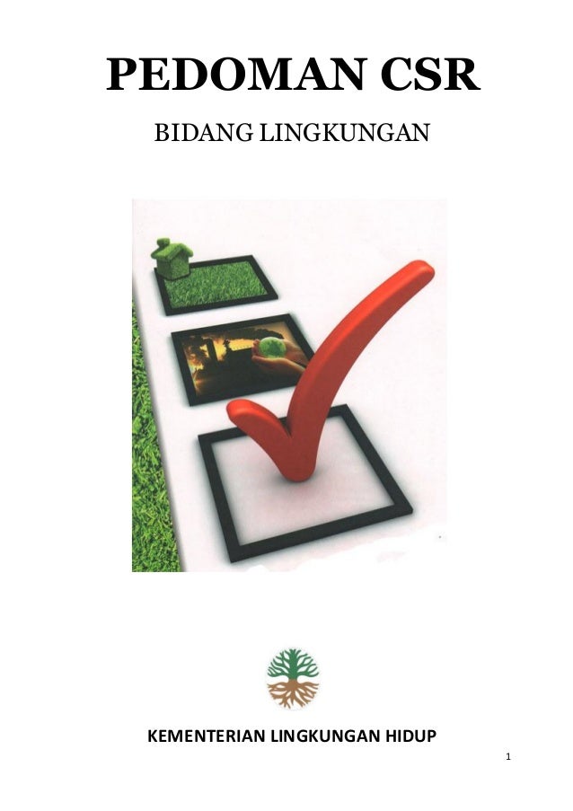Pedoman Csr Bidang Lingkungan