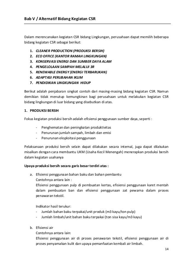 Contoh Kata Sambutan Csr