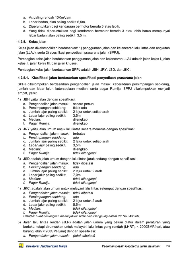 Pedoman Desain Geometrik Jalan 2020 Pdf