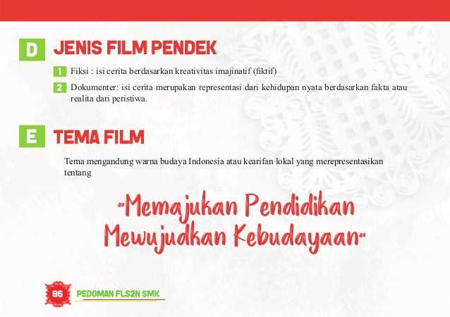 Pedoman Fls2n Smk Tahun 2018