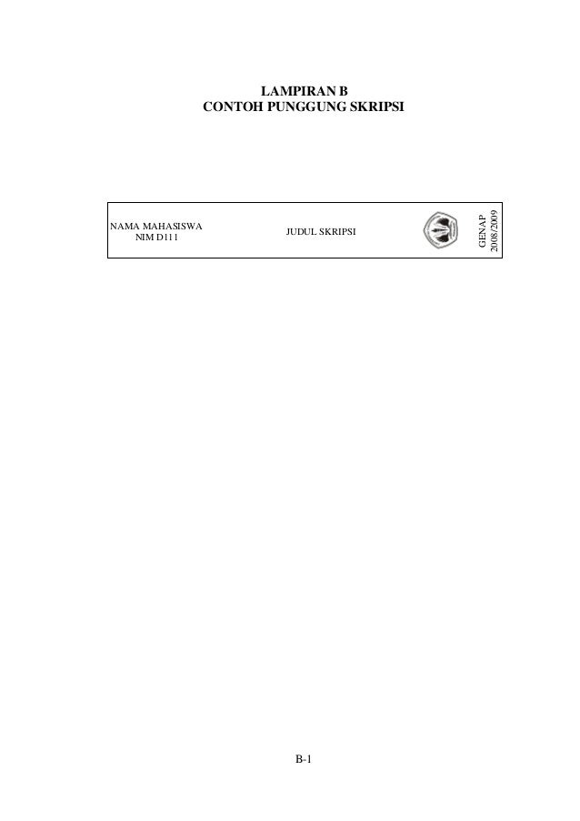 Pedoman isi skripsi (29 mei 2009)