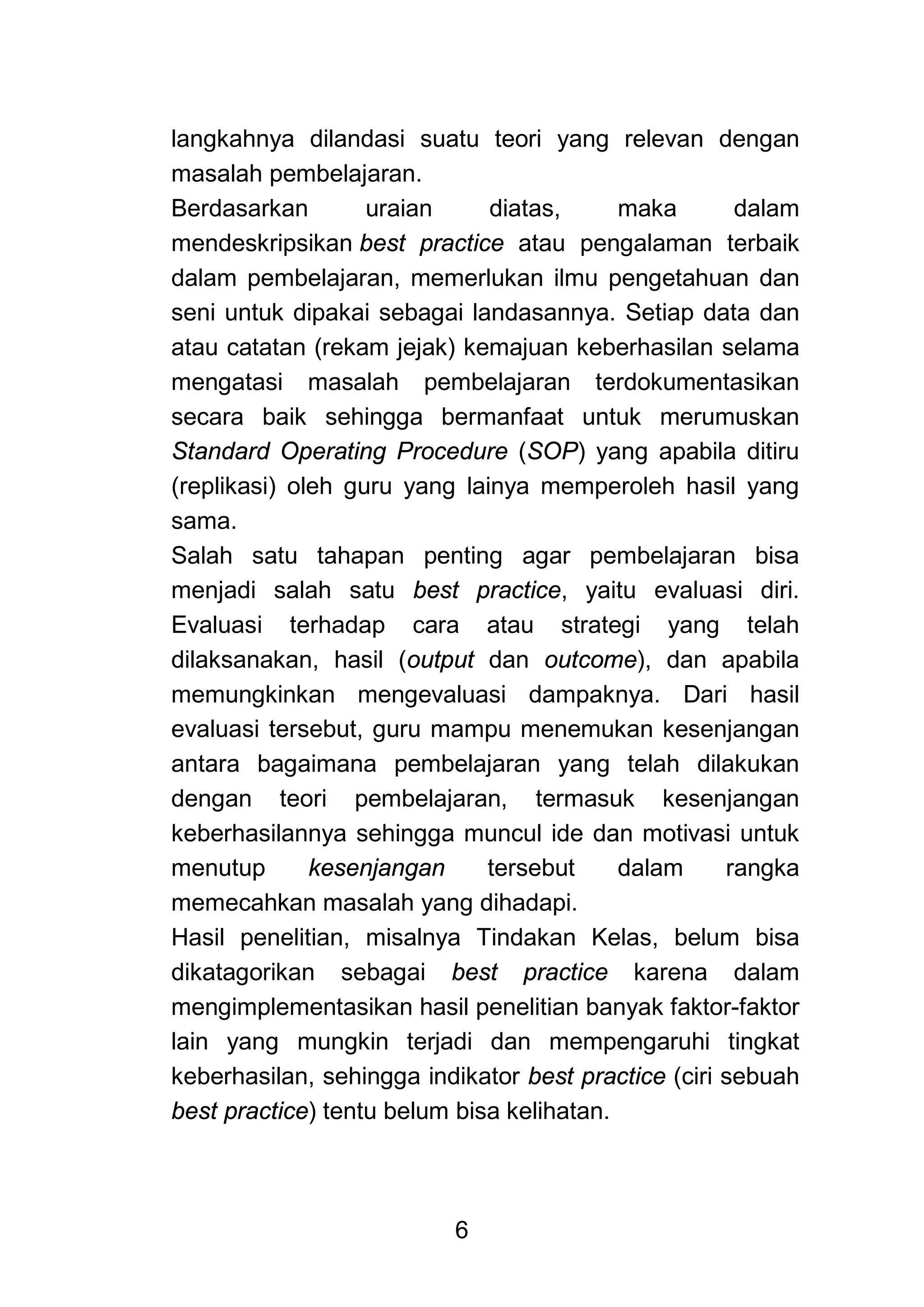 Pedoman lomba penulisan best practice guru 2014 | PDF