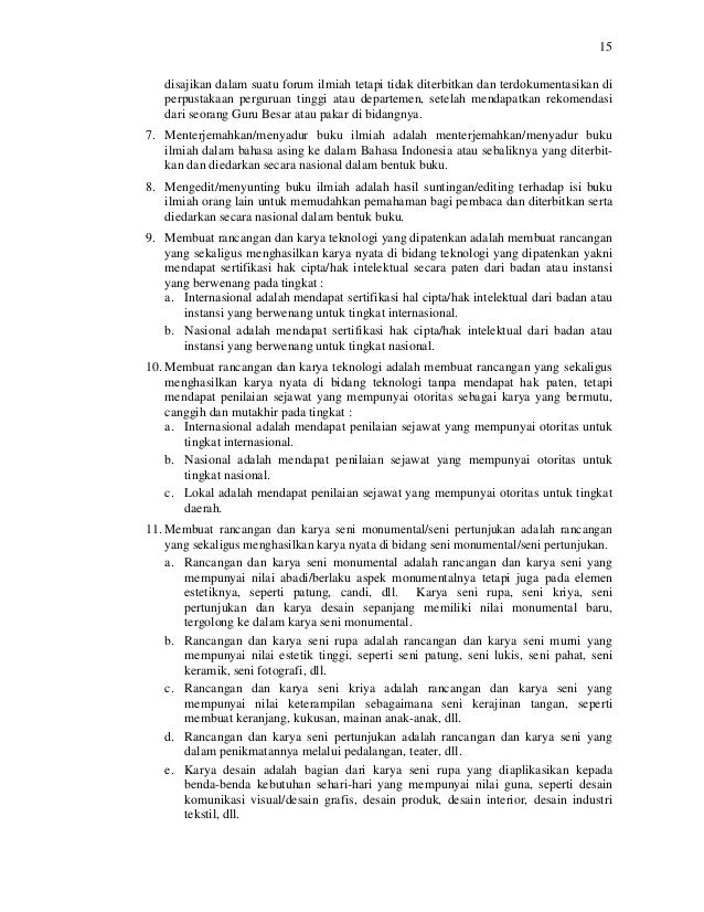 PEDOMAN OPERASIONAL PENILAIAN ANGKA KREDIT KENAIKAN 