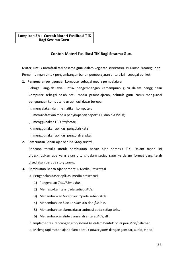 Pedoman pelaksanaan tugas guru tik