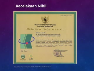 https://ppli.co.id/wp-content/uploads/2022/01/2021-Certificate-Zero-Accident-1.pdf
Kecelakaan Nihil
 