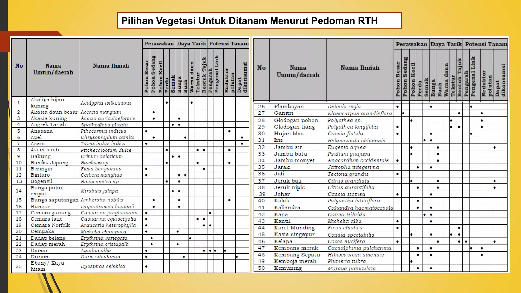 Pedoman Rth PEDOMAN PENANAMAN POHON PADA SISTEM JARINGAN JALAN | PPTX