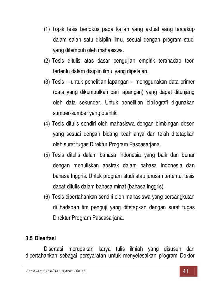 Pedoman Penulisan Karya Ilmiah